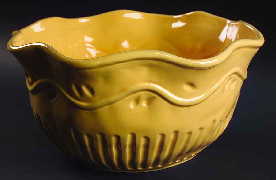 Rustica Gold 12" Large Salad Serving Bowl by Certified International-1