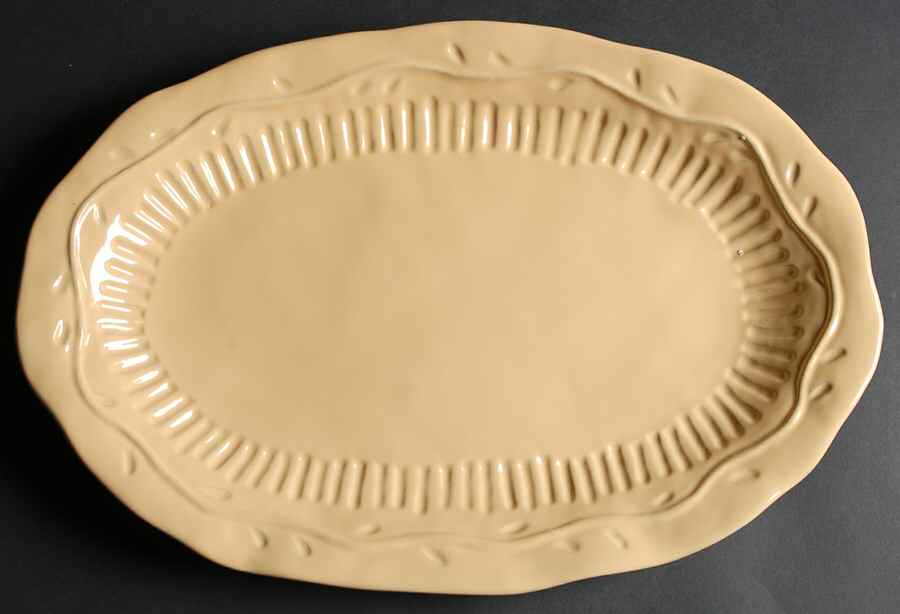 Rustica Gold 18" Oval Serving Platter by Certified International-1