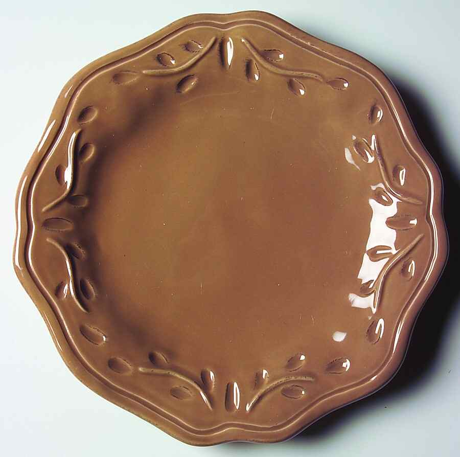 Rustica Taupe Salad/Dessert Plate by Certified International-1