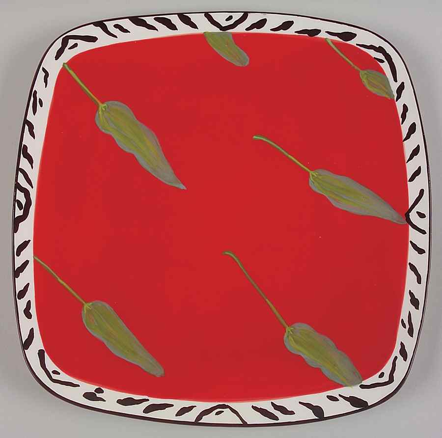 Veggie Salad Square Service Plate (Charger) by Certified International-1