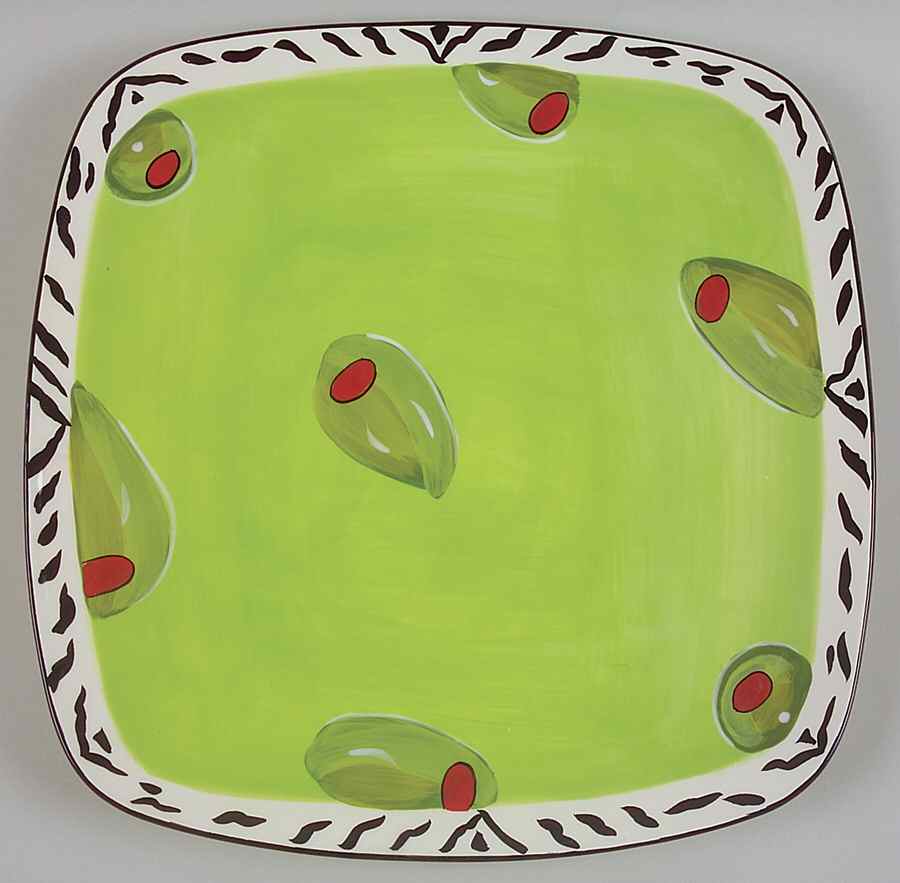 Veggie Salad Square Service Plate (Charger) by Certified International-1