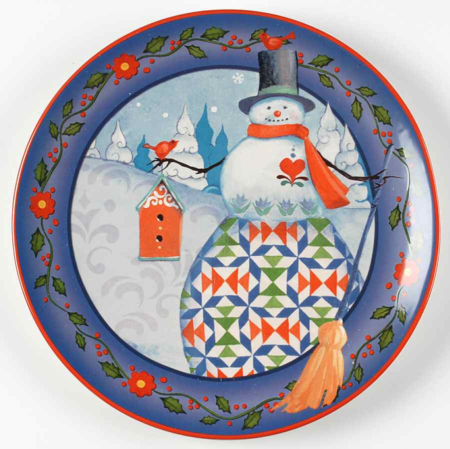 Winter Folk Dinner Plate by Certified International-1