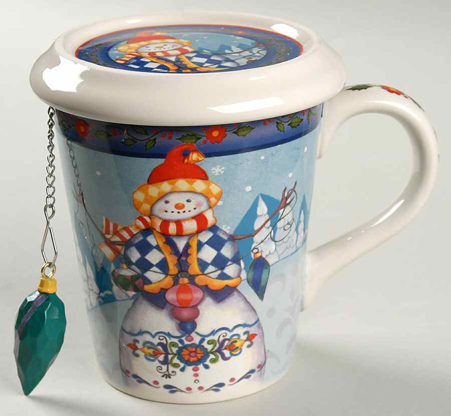 Winter Folk Mug with Lid & Infuser by Certified International-1