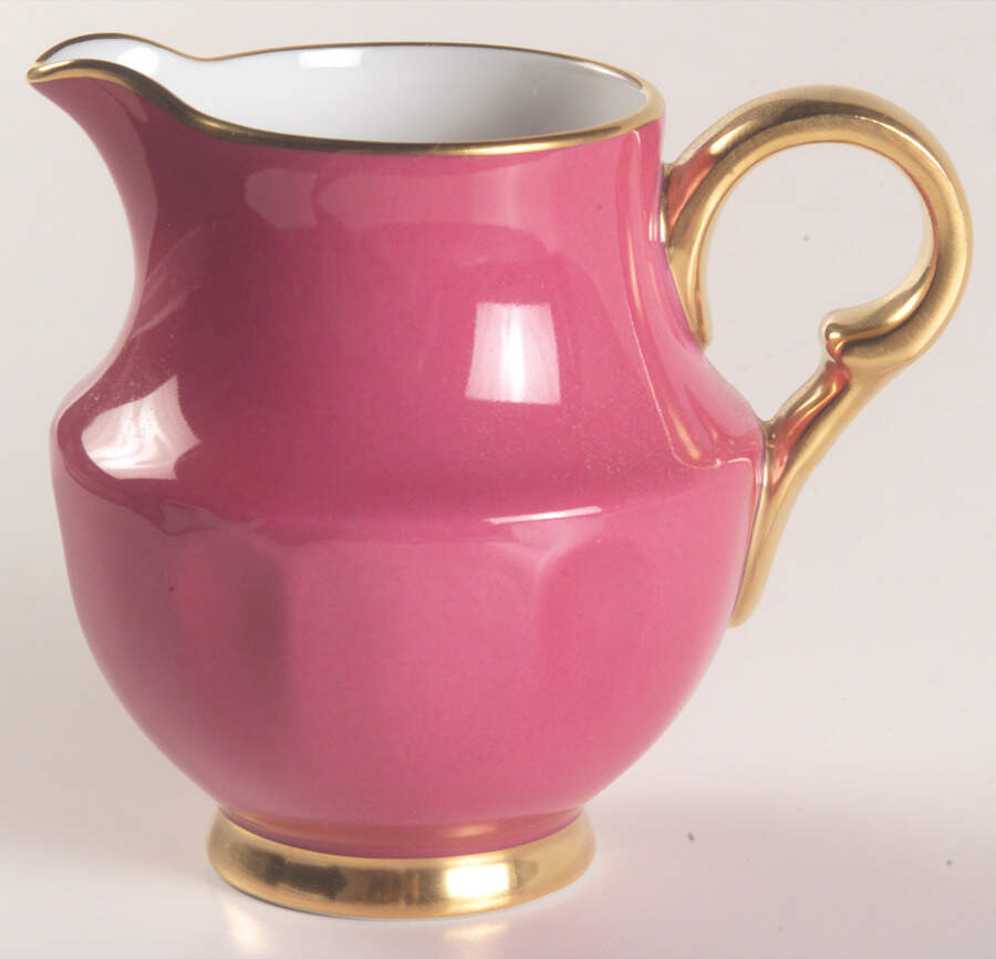 Eventail Fuchia (Fuchsia) Creamer by Charles Field Haviland-1