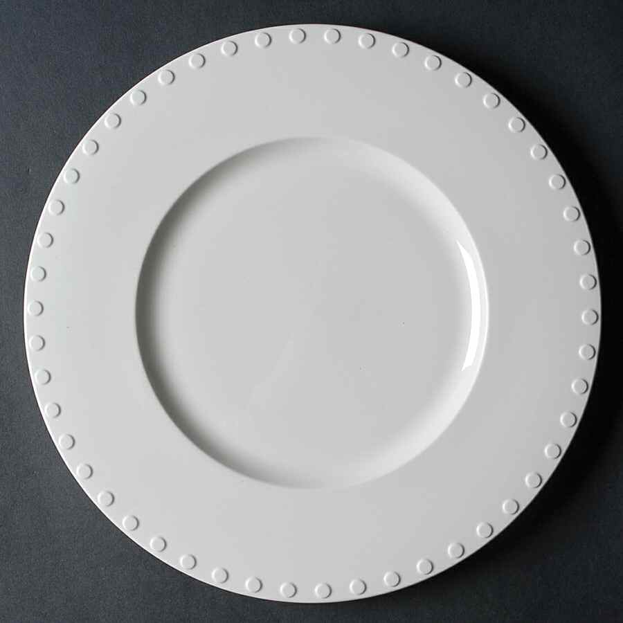 Raised Circles Dinner Plate by Calvin Klein-1