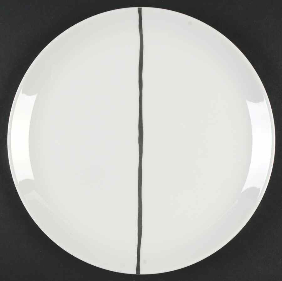 Basso (Platinum Trim) 12" Chop Plate (Round Platter) by Calvin Klein-1