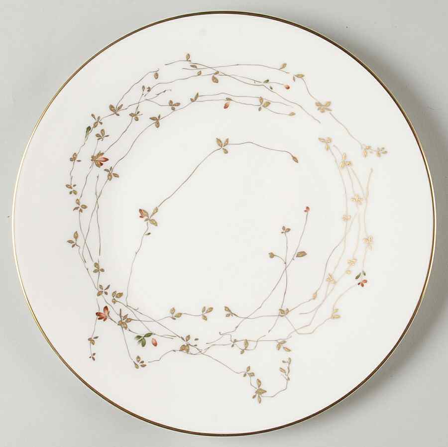 Gilded Band Garland Salad/Dessert Plate by Calvin Klein-1