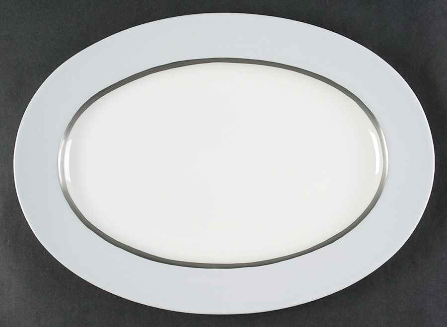 Chromatic 14" Oval Serving Platter by Calvin Klein-1