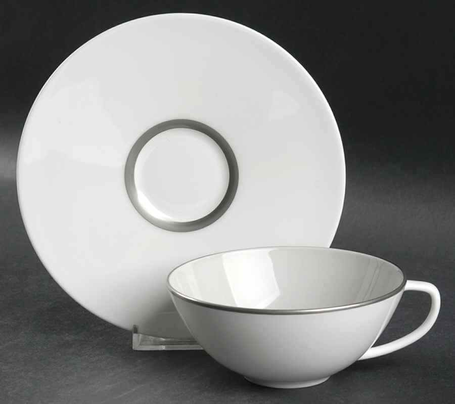 Chromatic Flat Cup & Saucer Set by Calvin Klein-1