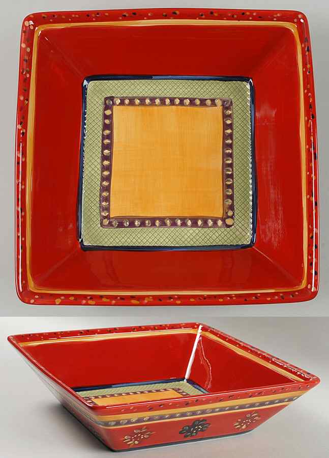 Rumba Chip Bowl/Plate for Chip & Dip Set by Corsica Home-1