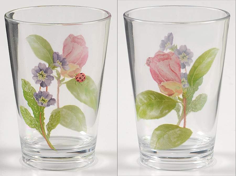 Camellia (Corelle) 8 Oz Acrylic Juice by Corning Corelle-1