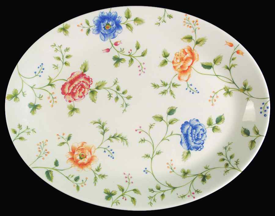 Rose Chintz 11" Oval Serving Platter by Churchill-1