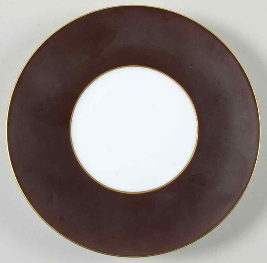 Horizon Satin Sepia (Gold Border) Bread & Butter Plate by Jean Louis Coquet-1