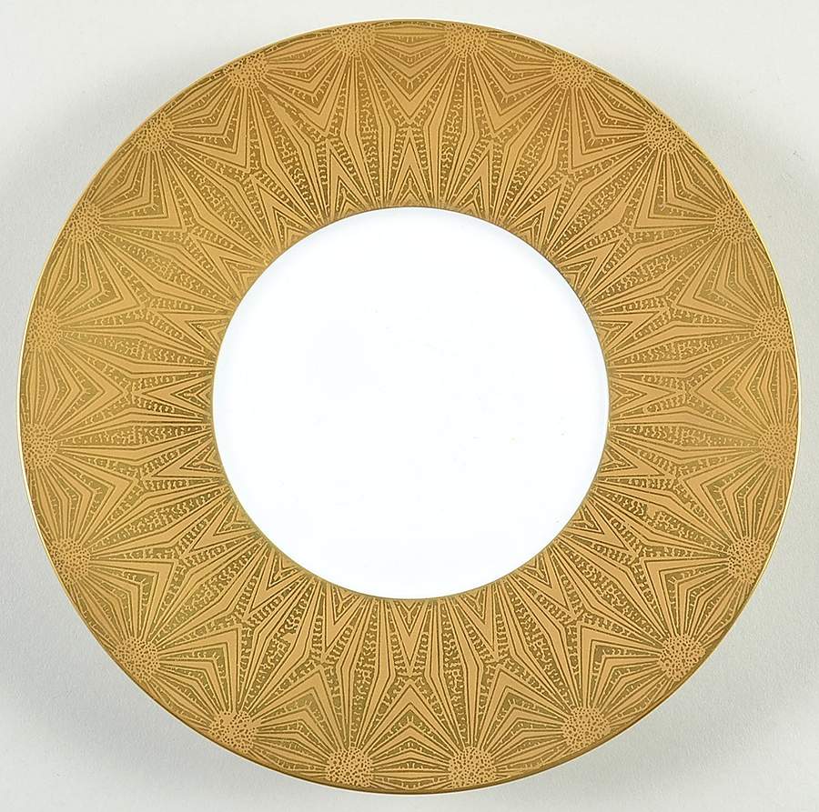 Esmeralda (Gold Incrustation) Salad Plate by Jean Louis Coquet-1