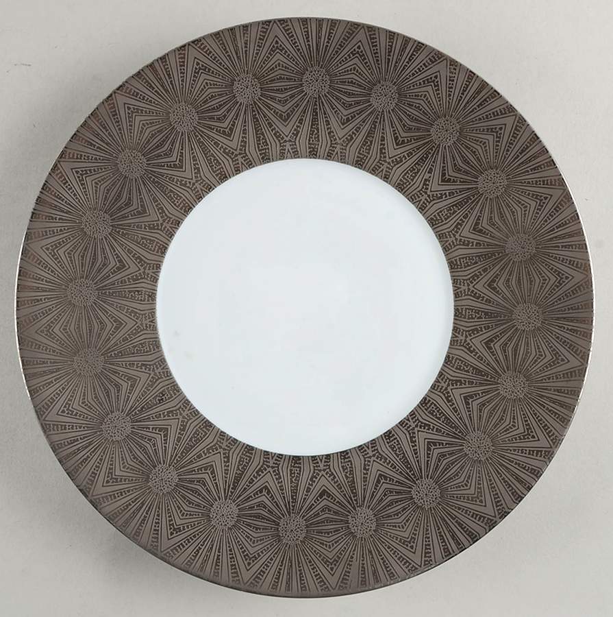 Esmeralda (Platinum Incrustation) Dinner Plate by Jean Louis Coquet-1