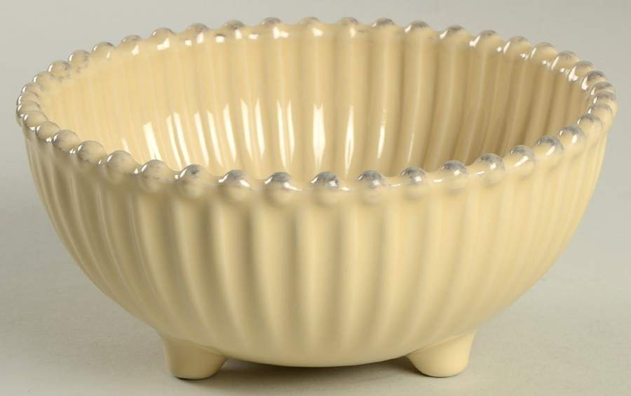 Pearl Cream Footed Dessert Bowl by Costa Nova China-1
