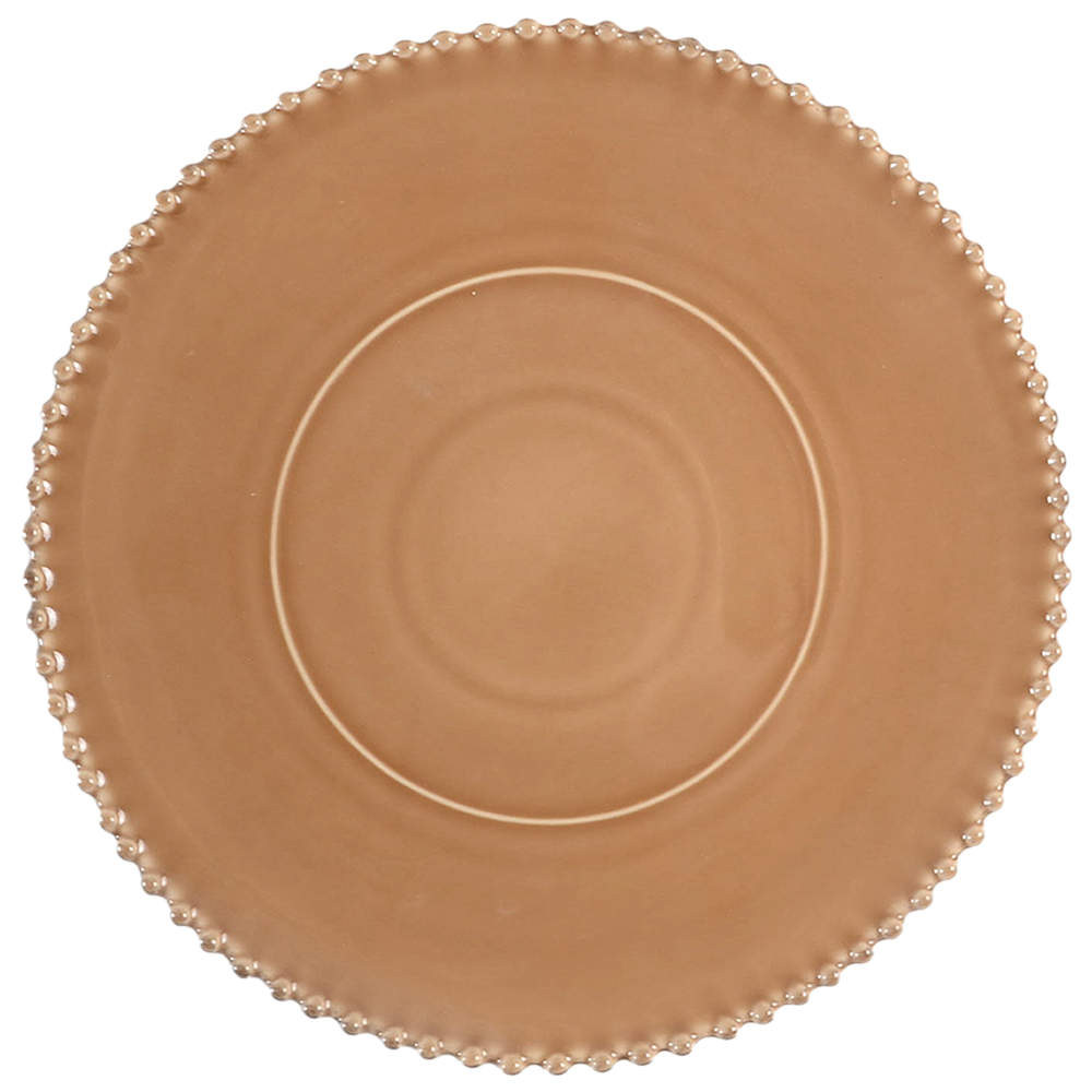 Pearl Cocoa Service Plate (Charger) by Costa Nova China-1