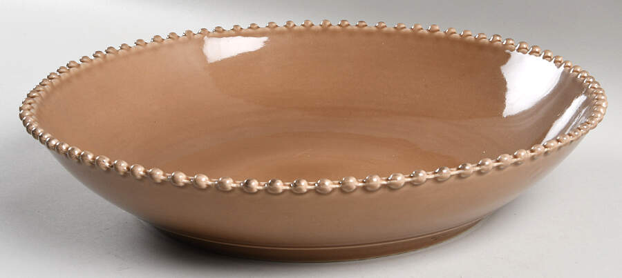 Pearl Cocoa 13" Round Serving Bowl by Costa Nova China-1