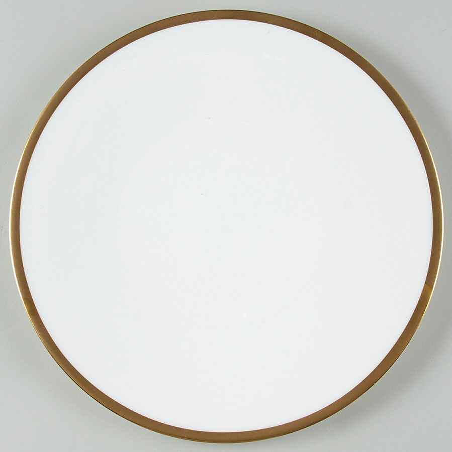 Gilded Gold Band Dinner Plate by Calvin Klein-1
