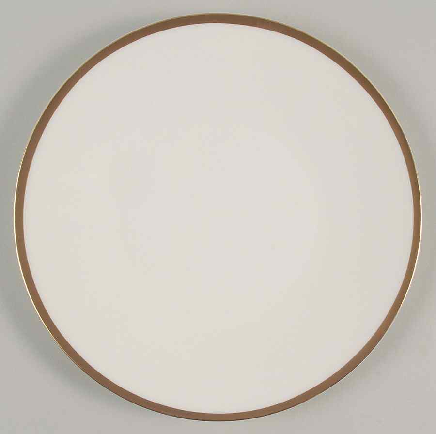 Gilded Gold Band Salad/Dessert Plate by Calvin Klein-1
