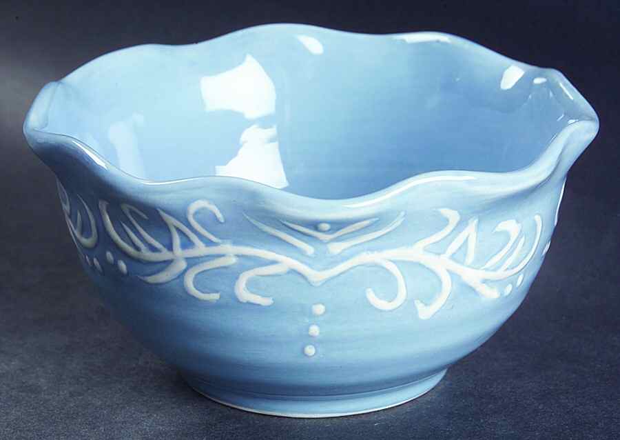 Rouleau Blue Accent Soup/Cereal Bowl by Culinary Arts-1