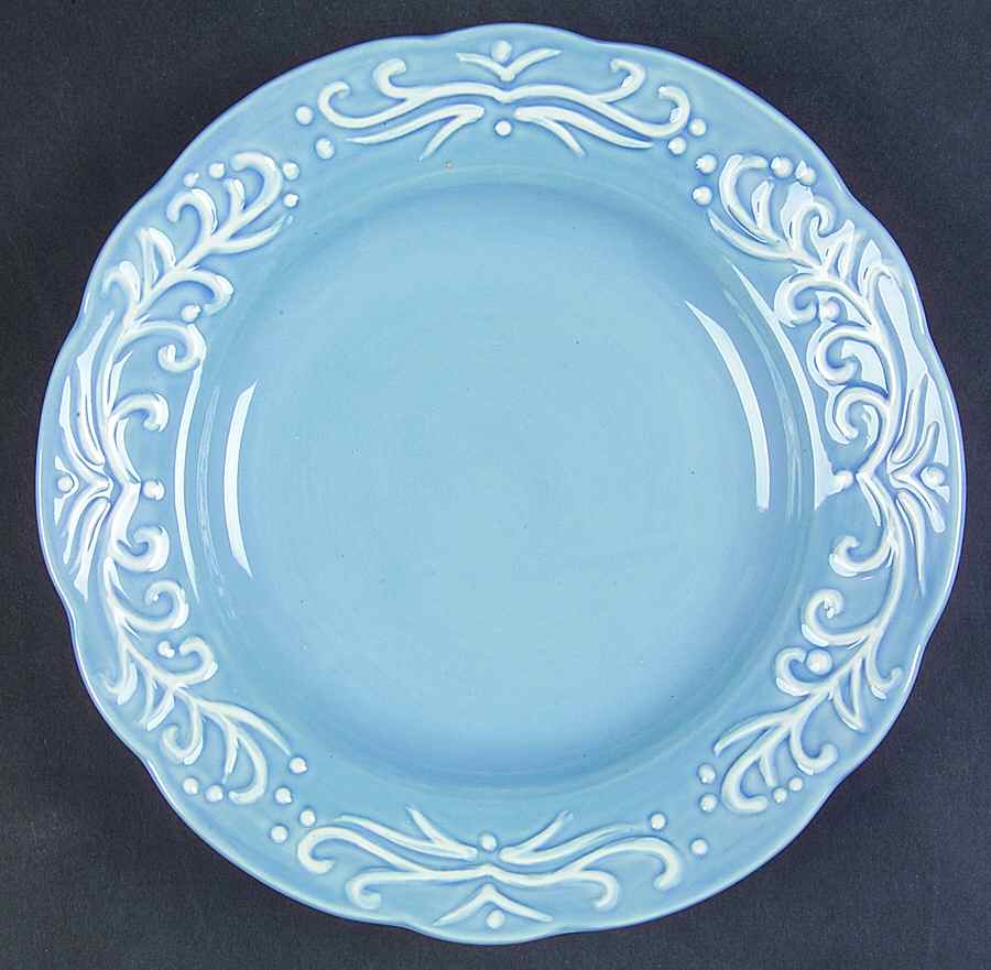 Rouleau Blue Accent Salad Plate by Culinary Arts-1