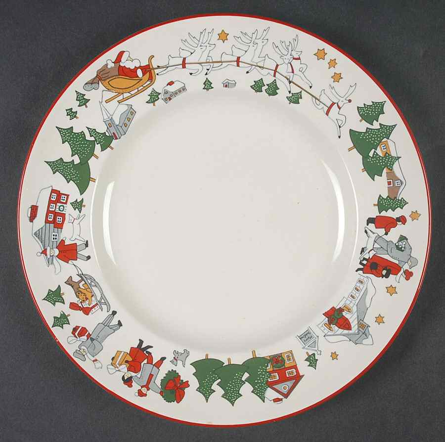 Family Christmas Salad Plate by Cuthbertson-1