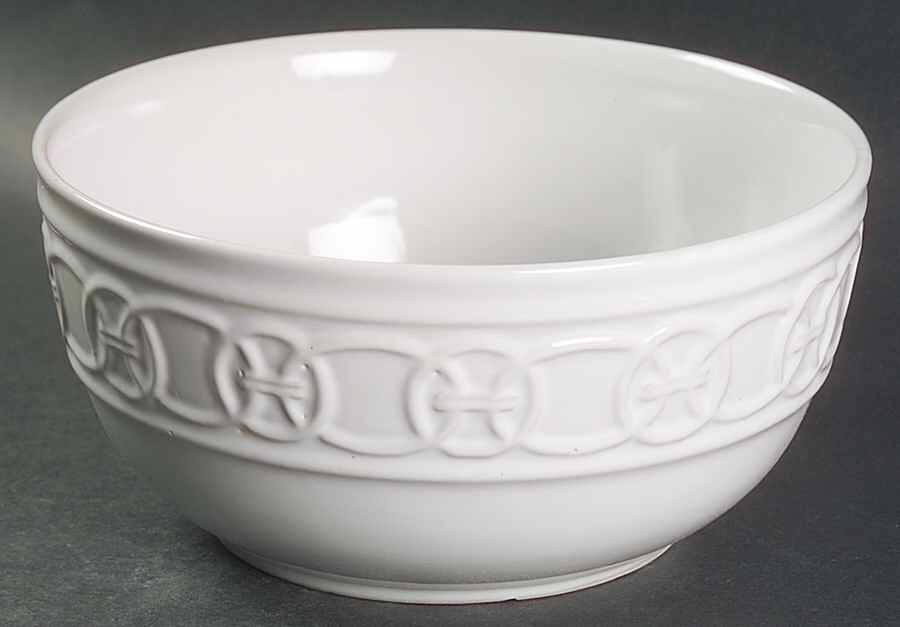 Links White Soup/Cereal Bowl by Cuisinart Dinnerware-1