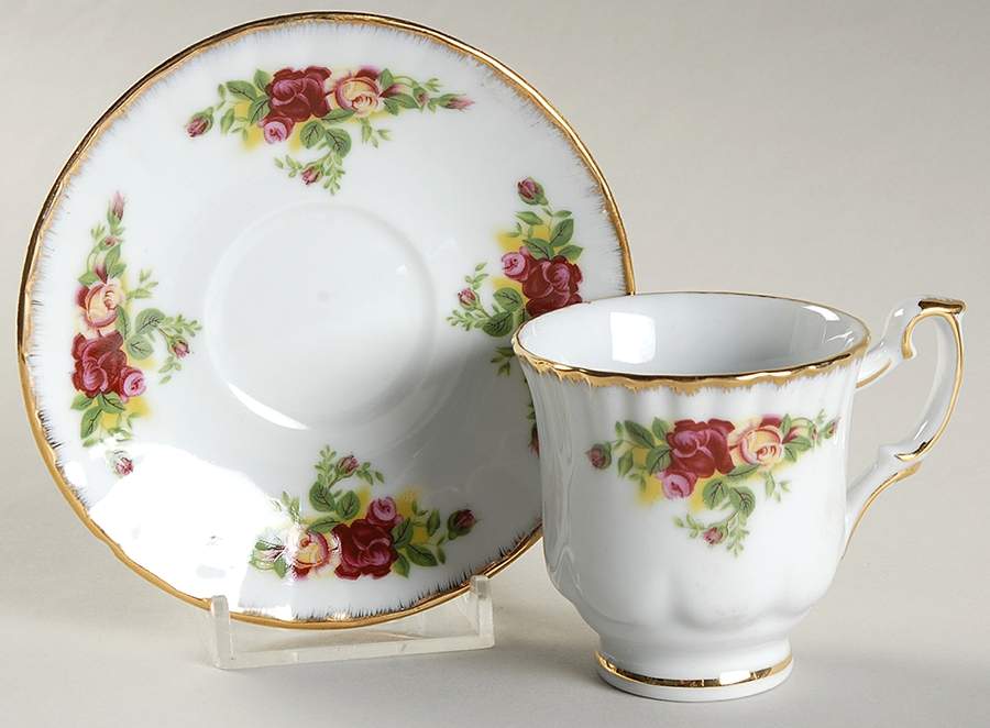 C2U1 Footed Demitasse Cup & Saucer Set by Cosmos USA Import-1