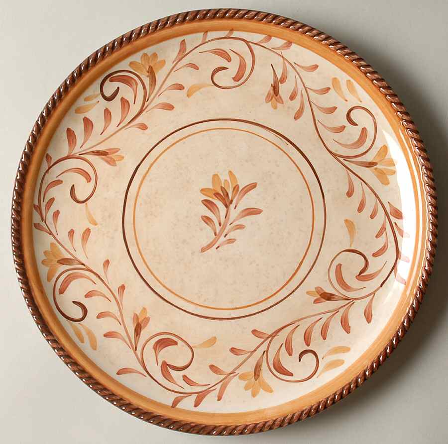 Roman Scrolls Dinner Plate by Certified International-1