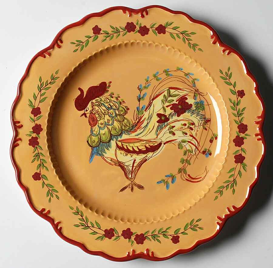 Provence Rooster Dinner Plate by Certified International-1