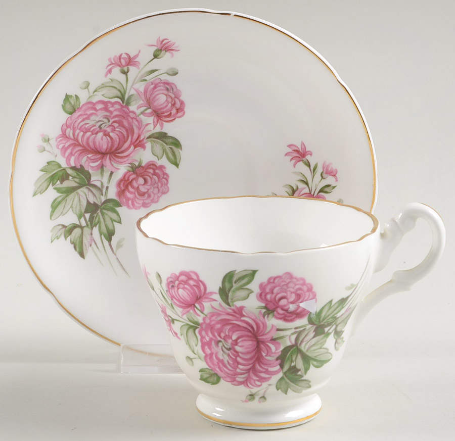 4485 Footed Cup & Saucer Set by Consort (England)-1