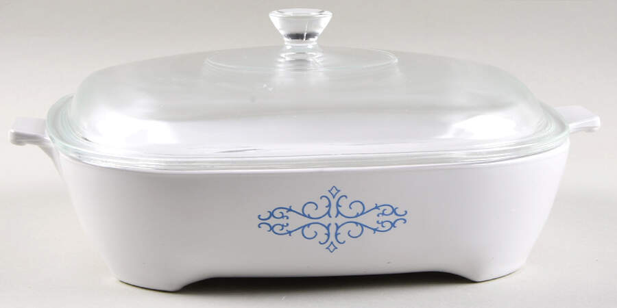 Browning Skillets 10" Covered Browning Skillet by Corning Corelle-1
