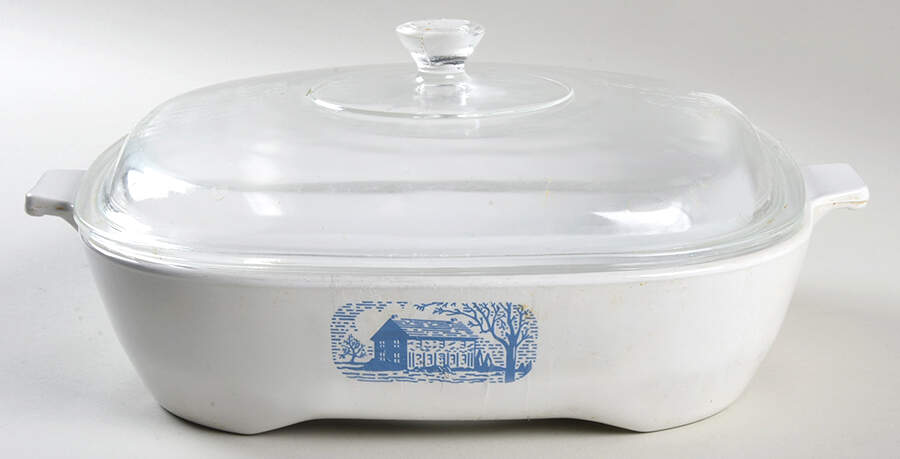 Browning Skillets 10" Covered Browning Skillet by Corning Corelle-1