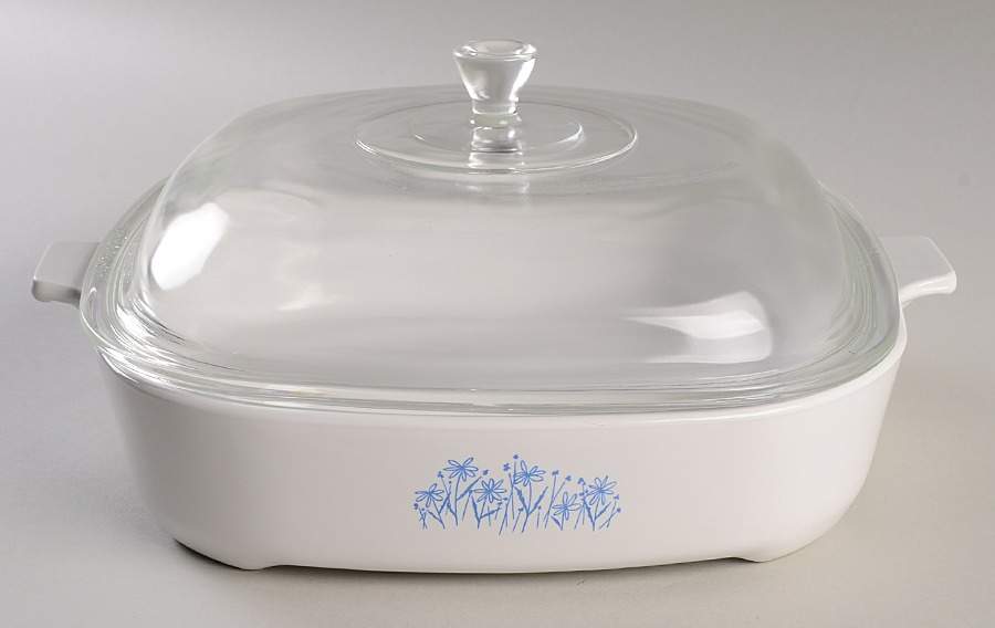Browning Skillets 10" Covered Browning Skillet by Corning Corelle-1