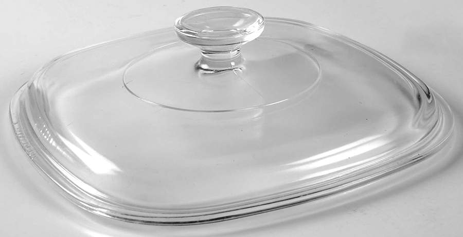 Black Trefoil Lid for 2.5 Quart Square Casserole by Corning Corelle-1