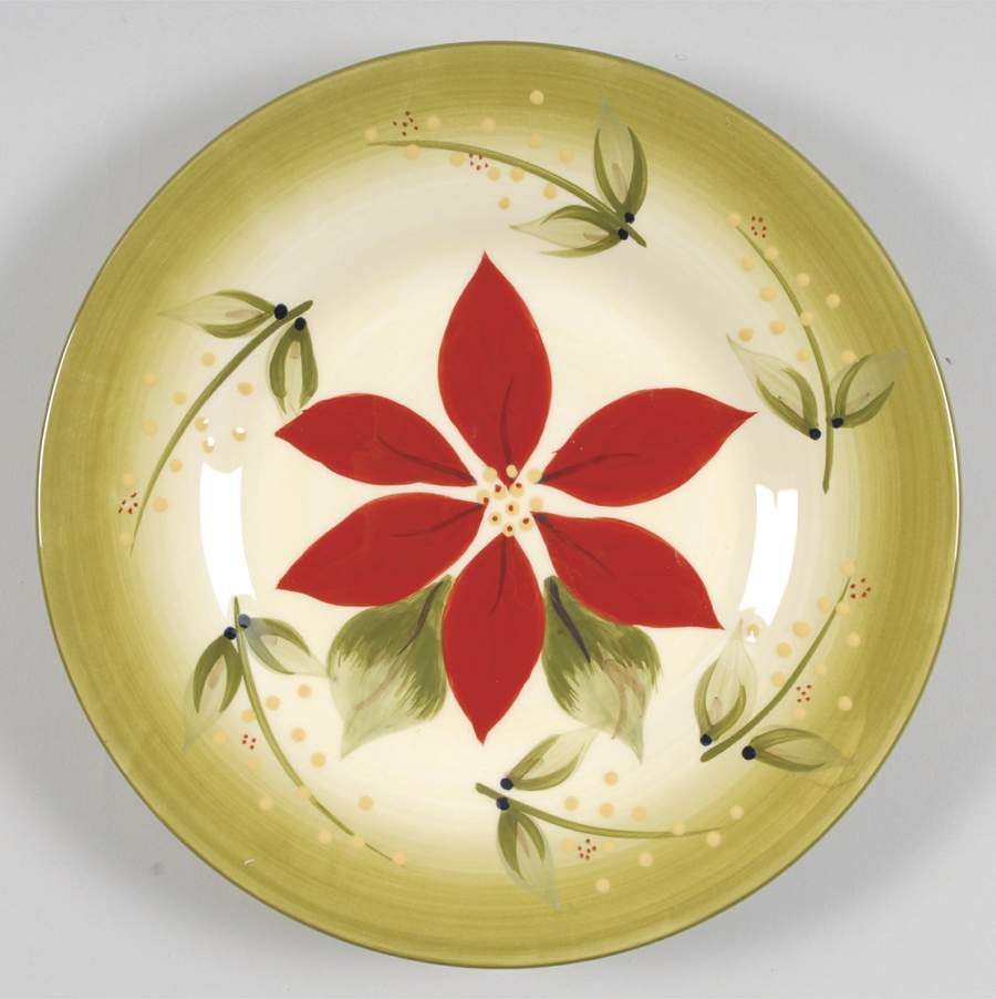 Tuscan Poinsettia Salad Plate by Corsica Home-1