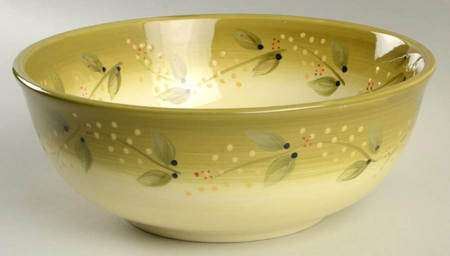 Tuscan Poinsettia 10" Round Serving Bowl by Corsica Home-1