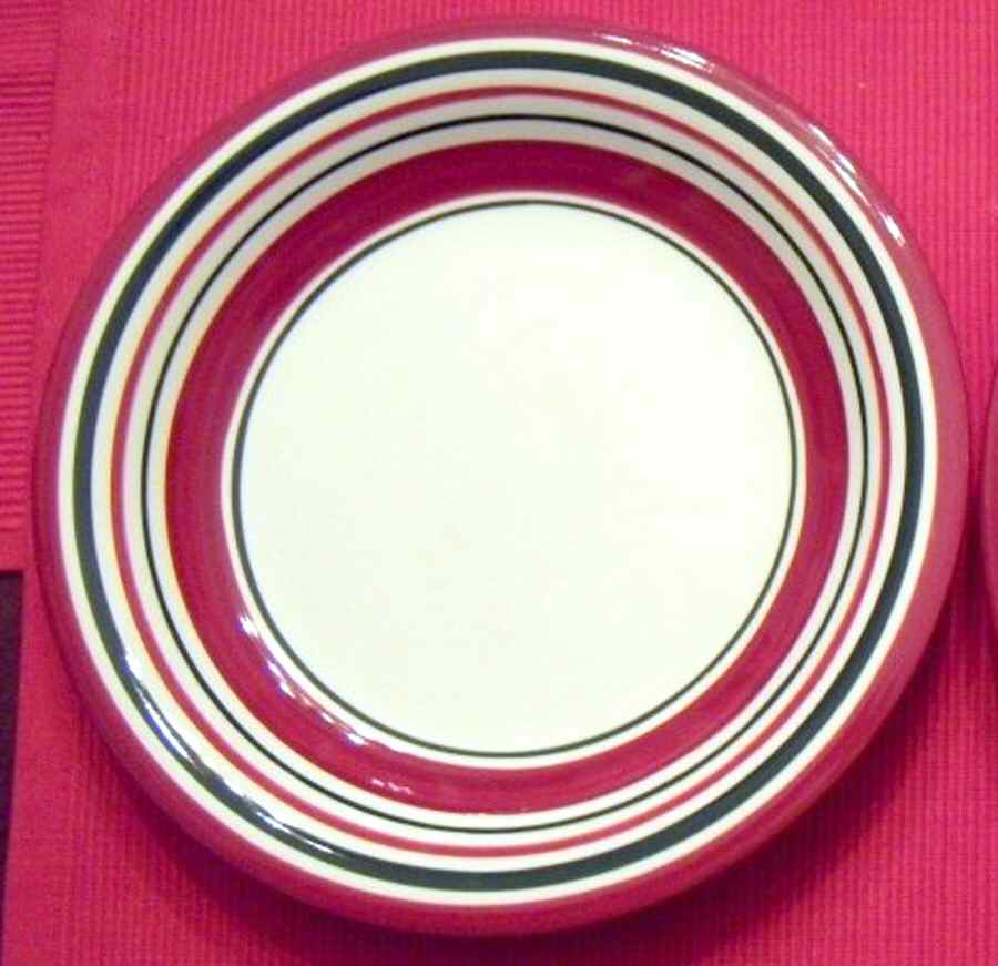 Ribbon Candy Salad Plate by Canterbury Potteries-1