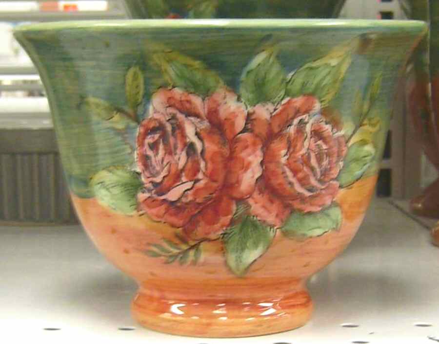 Terra Pink Rose Fruit/Dessert (Sauce) Bowl by Maxcera Corp-1