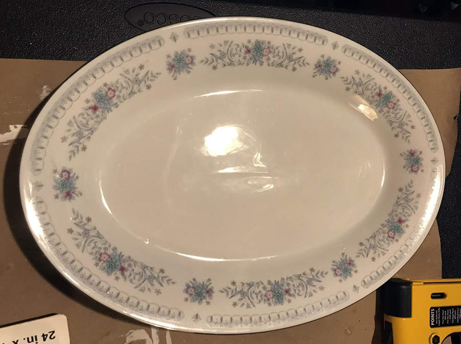 Harmony (No Verge) 14" Oval Serving Platter by Crown Ming-1