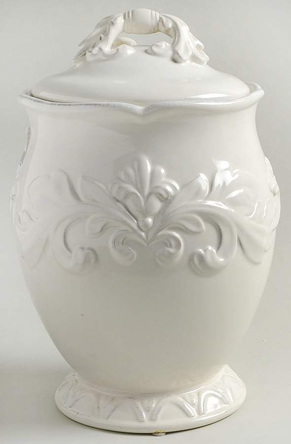 Firenze Ivory Large Canister & Lid by Certified International-1