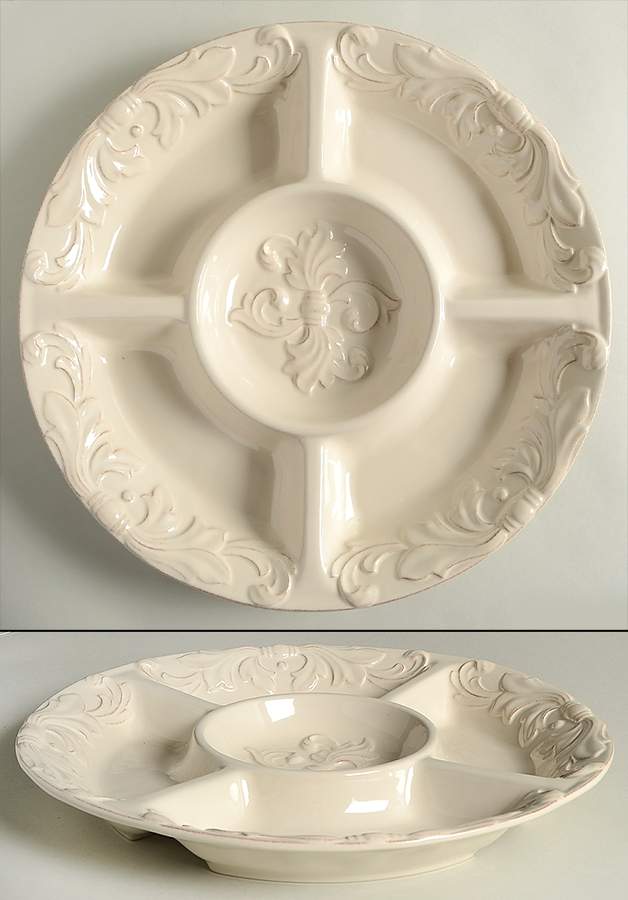 Firenze Ivory 1 Piece Chip & Dip by Certified International-1