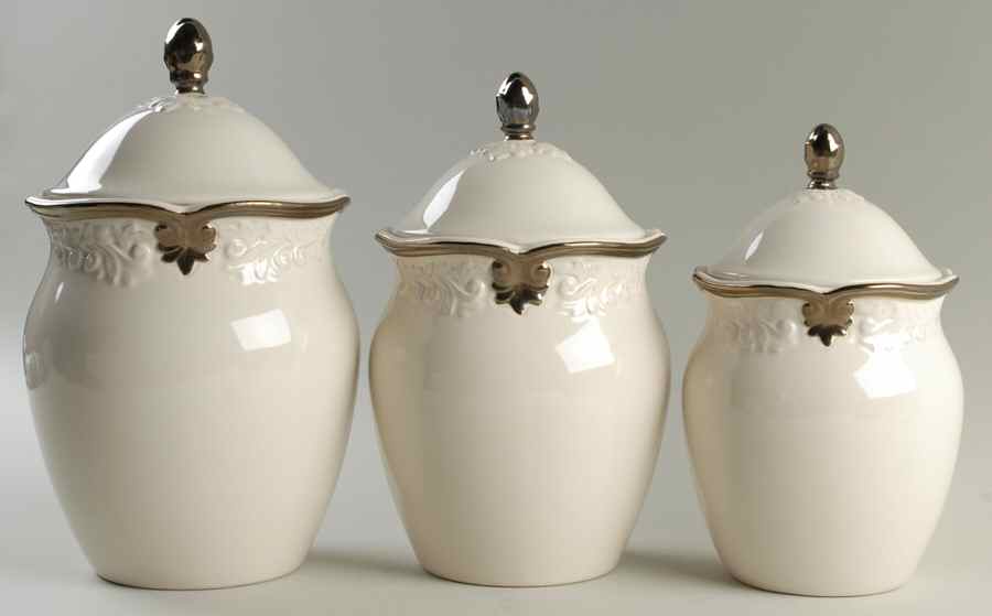 Regency Ivory (3 Piece) Canister Set (Box Set) by Certified International-1