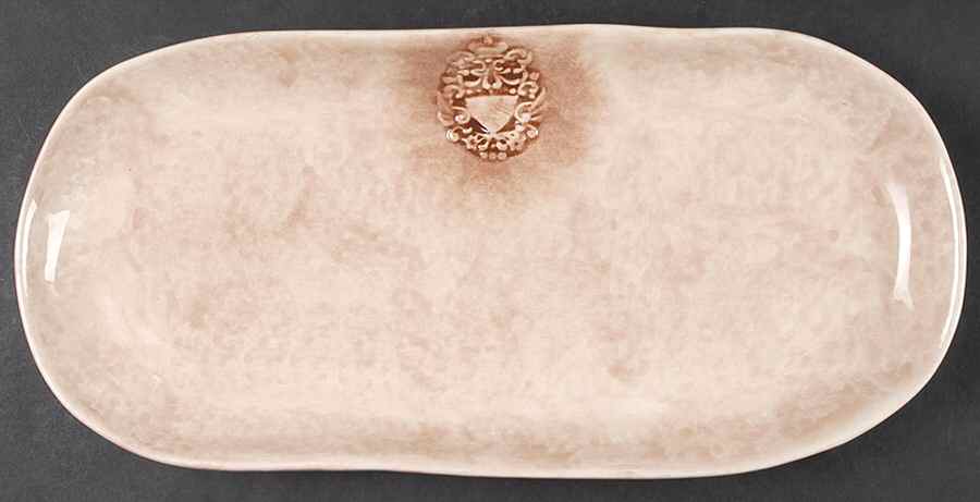 Crest 14" Oval Serving Platter by CAFF Ceramiche-1
