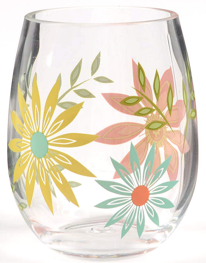 Happy Days (Corelle) Acrylic/Plastic Stemless Wine by Corning Corelle-1