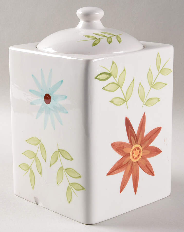 Happy Days (Corelle) Large Canister & Lid by Corning Corelle-1