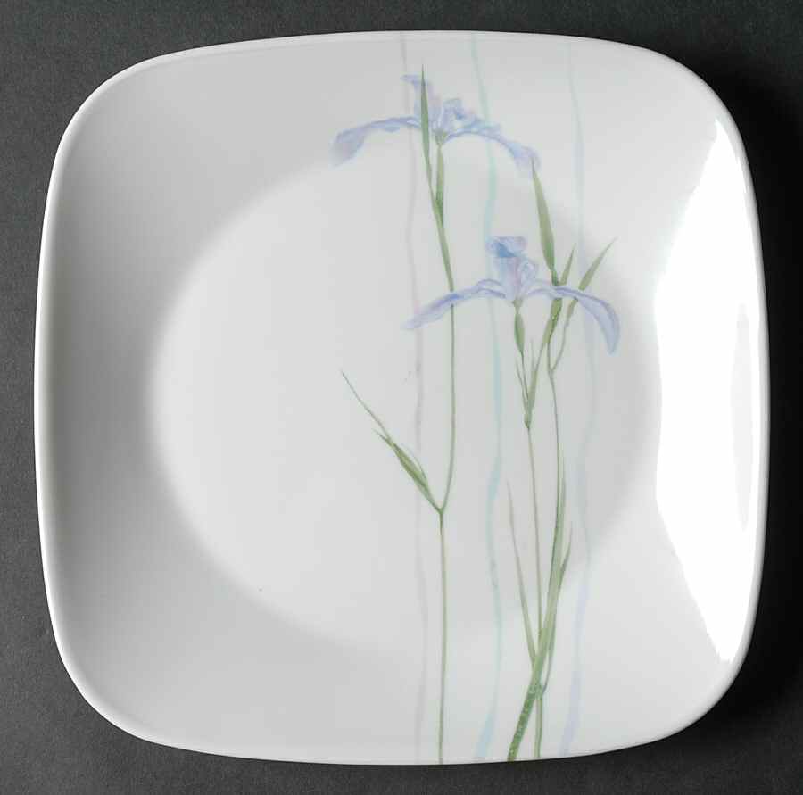 Shadow Iris (Corelle) Square Luncheon Plate by Corning Corelle-1