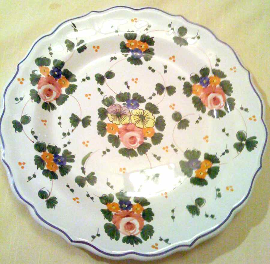 Rosa Luncheon Plate by Cottura-1