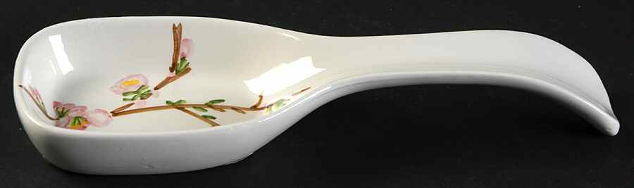Cherry Blossom (Thin Body, Corelle) Spoon Rest/Holder (Holds 1 Spoon) by Corning Corelle-1